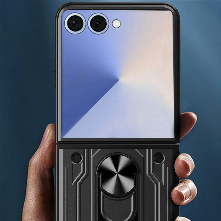 Samsung Galaxy Z Flip7 - EIDERWOOD Hybrid Håndværker Cover m. Kickstand - Hvid