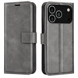 iPhone 17 Pro Max - EIDERWOOD Kunstlæder Flip Cover m. Ståfunktion & Kortholder - Grå