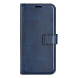 iPhone 17 Pro Max - EIDERWOOD Kunstlæder Flip Cover m. Ståfunktion & Kortholder - Blå