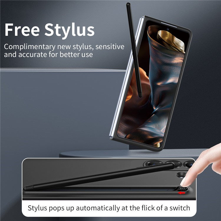Samsung Galaxy Z Fold7 - EIDERWOOD Hårdt Plastik Cover m. Stylus - Sort