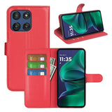 EIDERWOOD Motorola Moto G Stylus 5G (2025) Kunstlæder Flipcover m. Pung & Ståfunktion - Rød