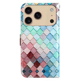 EIDERWOOD iPhone 17 Pro Imiteret Læder Flip Cover m. Pung & Rem - Mønster