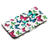EIDERWOOD iPhone 17 Pro Max Imiteret Læder Flip Cover m. Pung & Rem - Sommerfugle