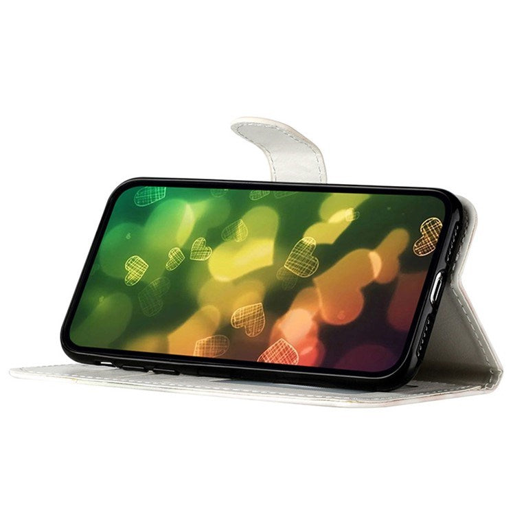 EIDERWOOD iPhone 17 Pro Max Imiteret Læder Flip Cover m. Pung & Rem - Mønster