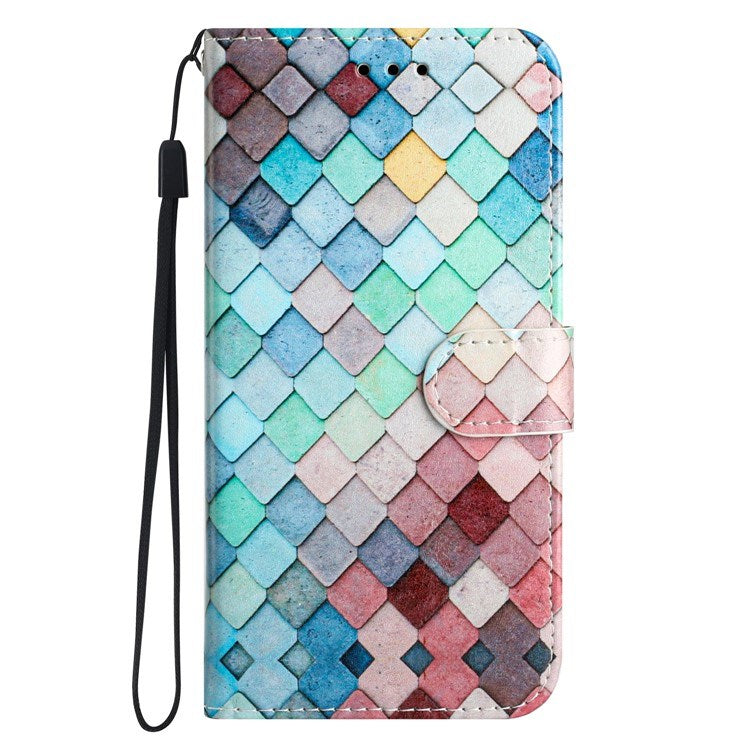 EIDERWOOD iPhone 17 Pro Max Imiteret Læder Flip Cover m. Pung & Rem - Mønster