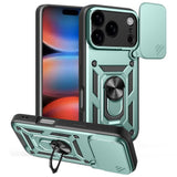 iPhone 17 Pro - EIDERWOOD Hybrid Håndværker Cover m. Kickstand & Cam Slider - Grøn