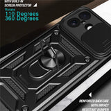 iPhone 17 - EIDERWOOD Hybrid Håndværker Cover m. Kickstand & Cam Slider - Sort