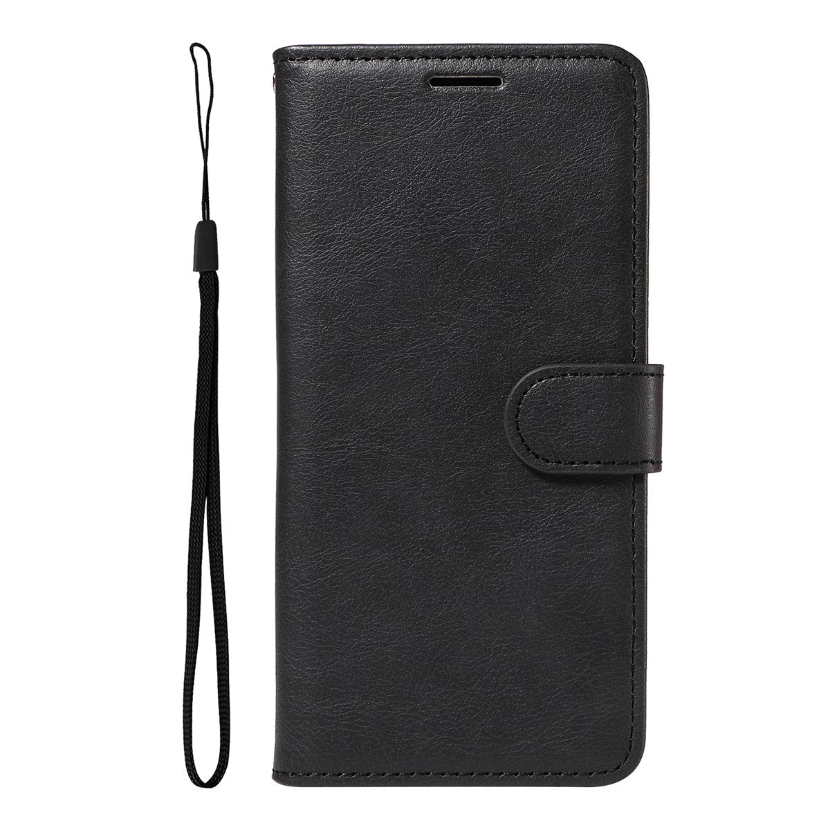EIDERWOOD iPhone 17 Pro Kunstlæder Mobil Cover - Kortholder & Strop - Sort