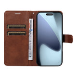 EIDERWOOD iPhone 17 Pro Kunstlæder Mobil Cover - Kortholder & Strop - Brun
