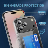 iPhone 18 Pro Max / 17 Pro Max EIDERWOOD Hybrid Plast Bagside Cover m. Kortlomme - Gennemsigtig