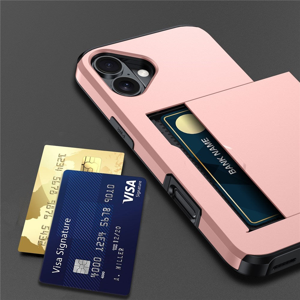 EIDERWOOD iPhone 17 Hybrid Mobil Cover m. Kortholder - Sølv