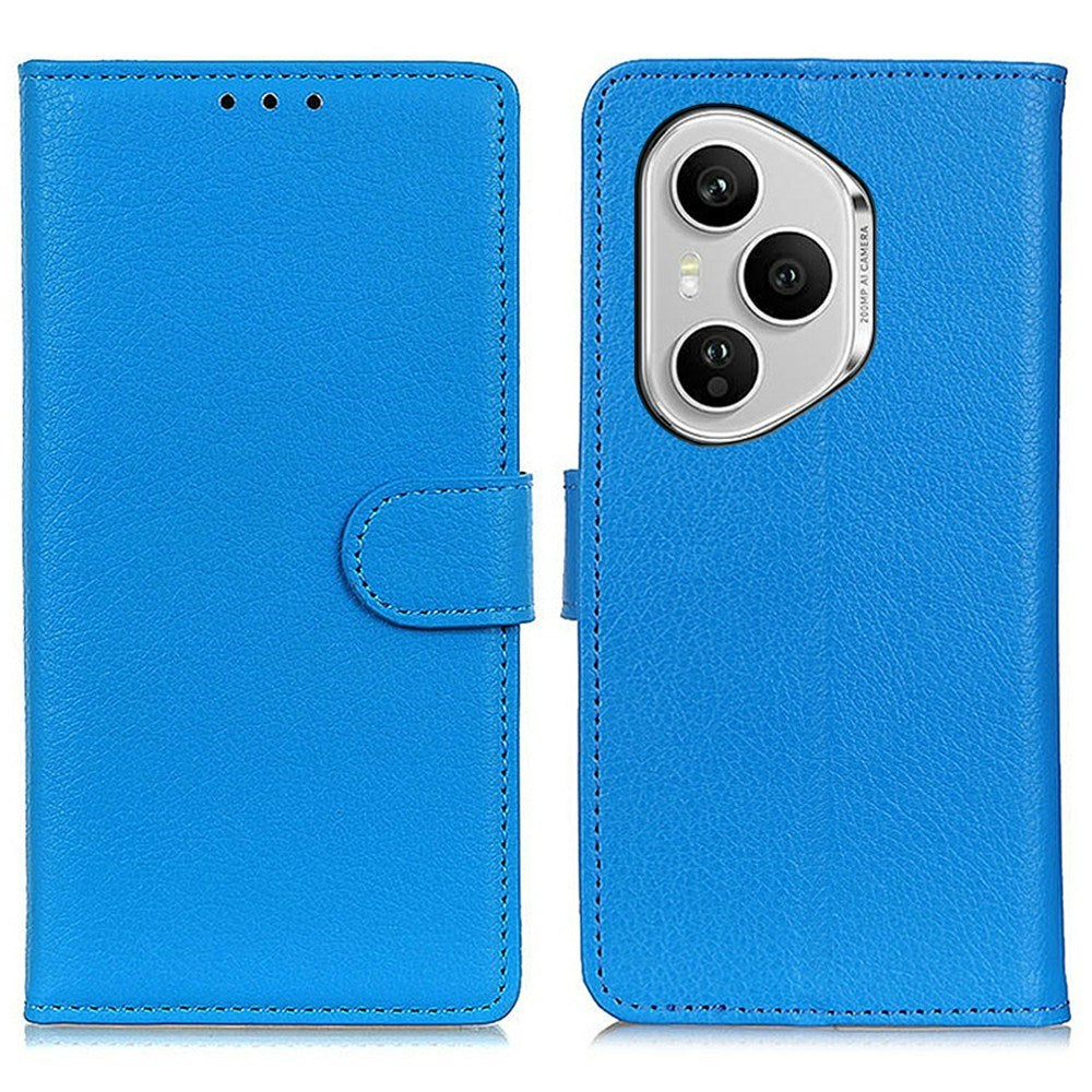 Honor 400 Pro - EIDERWOOD Kunstlæder Flip Cover m. Kortholder & Ståfunktion - Blå