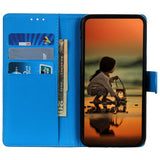 Honor 400 Pro - EIDERWOOD Kunstlæder Flip Cover m. Kortholder & Ståfunktion - Blå
