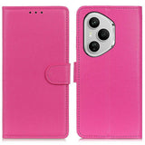 Honor 400 Pro - EIDERWOOD Kunstlæder Flip Cover m. Kortholder & Ståfunktion - Lyserød