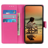 Honor 400 Pro - EIDERWOOD Kunstlæder Flip Cover m. Kortholder & Ståfunktion - Lyserød