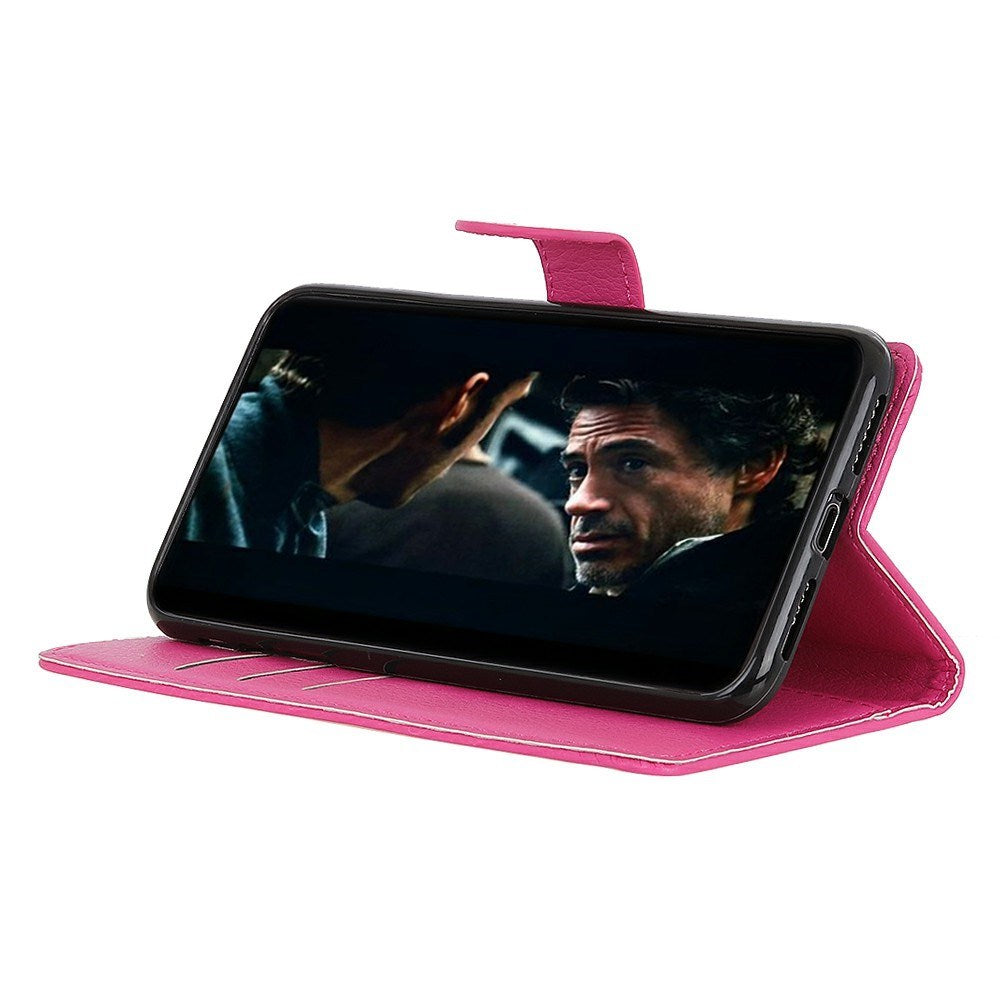 Honor 400 Pro - EIDERWOOD Kunstlæder Flip Cover m. Kortholder & Ståfunktion - Lyserød