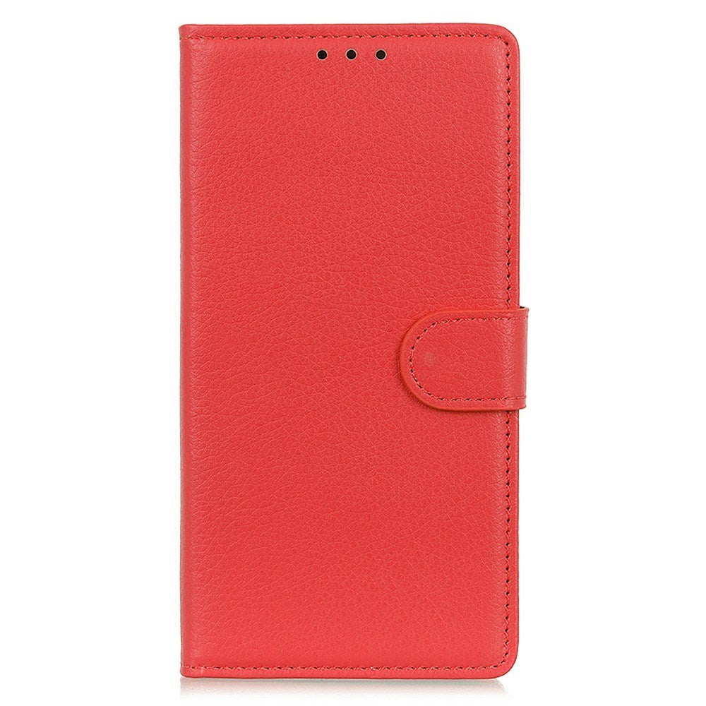 Honor 400 Pro - EIDERWOOD Kunstlæder Flip Cover m. Kortholder & Ståfunktion - Rød