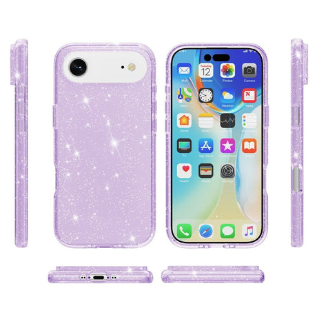 EIDERWOOD iPhone Air Hybrid Plastik Mobil Cover - Lilla Glitter