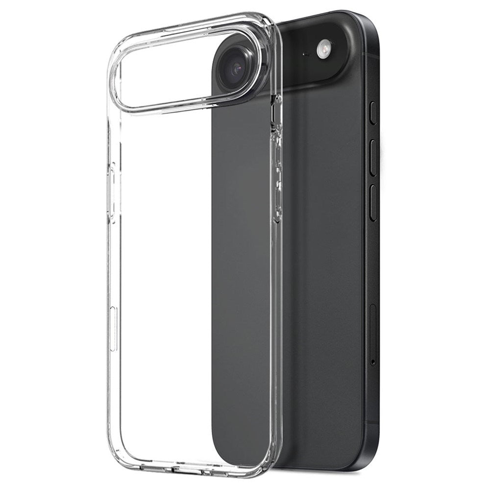 iPhone Air - NORTHJO 3-i-1 Beskyttelsessæt m. Fleksibelt Plastik Cover / Hærdet Skærmbeskyttelsesglas / Kameralinsebeskyttelsesglas - Gennemsigtig