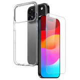 iPhone 17 Pro Max - NORTHJO 2-i-1 Beskyttelsessæt m. Fleksibelt Plastik Cover & Hærdet Skærmbeskyttelsesglas - Gennemsigtig