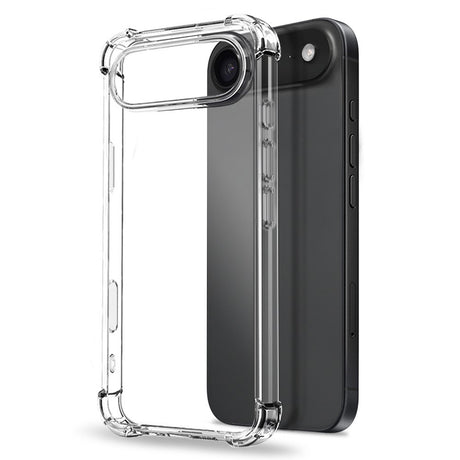 iPhone Air - NORTHJO 2-i-1 Beskyttelsessæt m. Stødabsorberende Fleksibelt Plastik Cover & Hærdet Skærmbeskyttelsesglas - Gennemsigtig