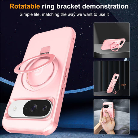 EIDERWOOD Google Pixel 10 / 10 Pro / 9 / 9 Pro Mobil Cover m. Kickstand - MagSafe Kompatibel - Lyserød