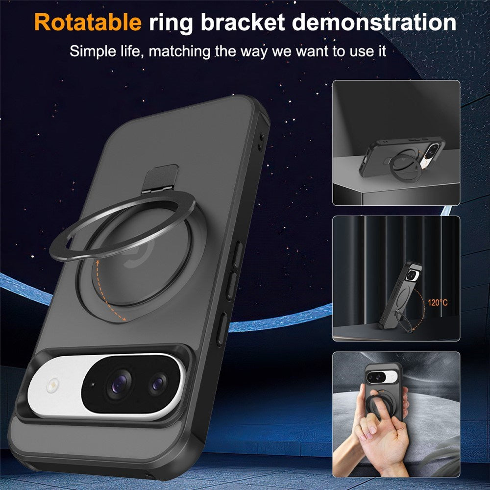 EIDERWOOD Google Pixel 10 / 10 Pro / 9 / 9 Pro Mobil Cover m. Kickstand - MagSafe Kompatibel - Sort