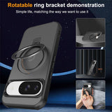 EIDERWOOD Google Pixel 10 / 10 Pro / 9 / 9 Pro Mobil Cover m. Kickstand - MagSafe Kompatibel - Sort