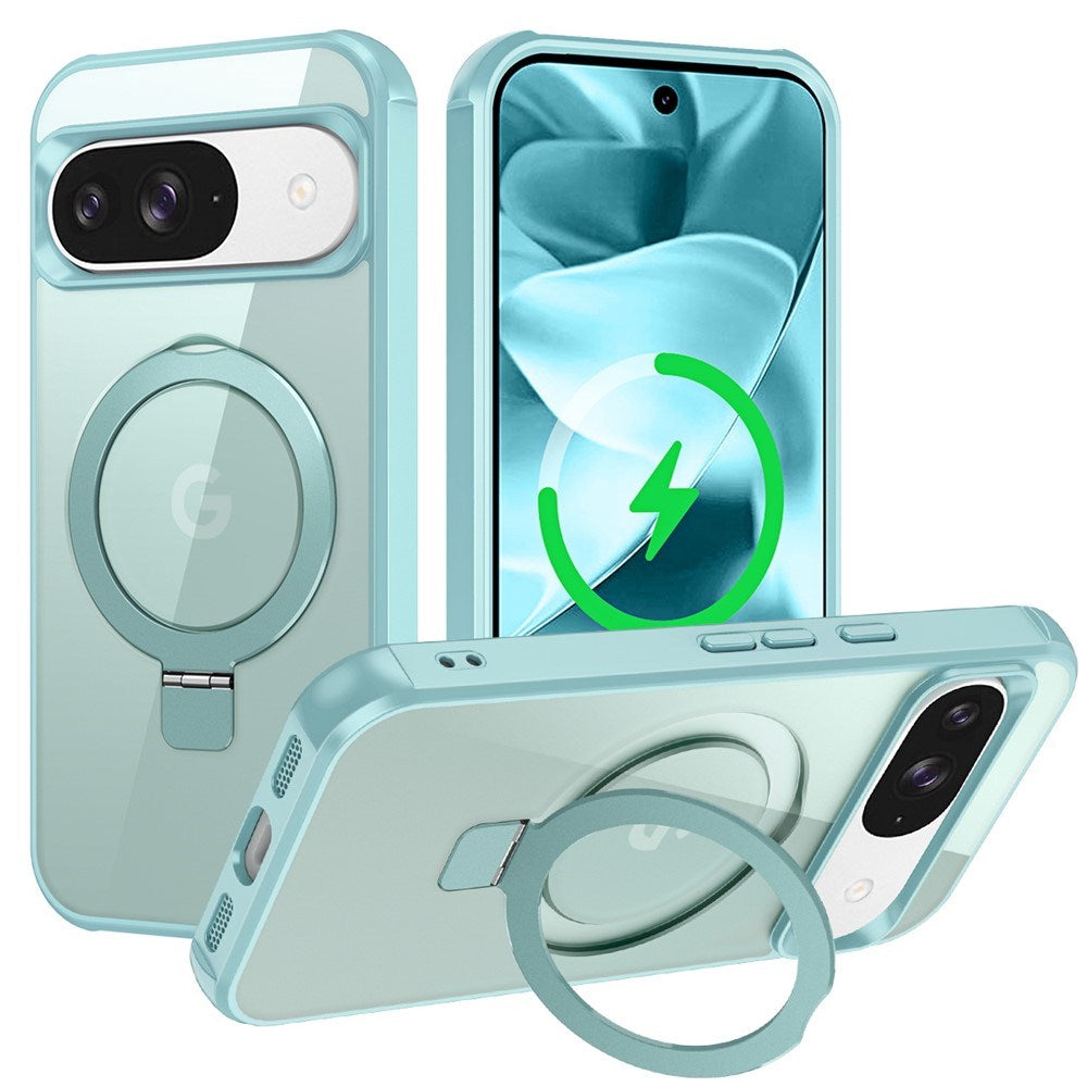 EIDERWOOD Google Pixel 10 / 10 Pro / 9 / 9 Pro Mobil Cover m. Kickstand - MagSafe Kompatibel - Lyseblå