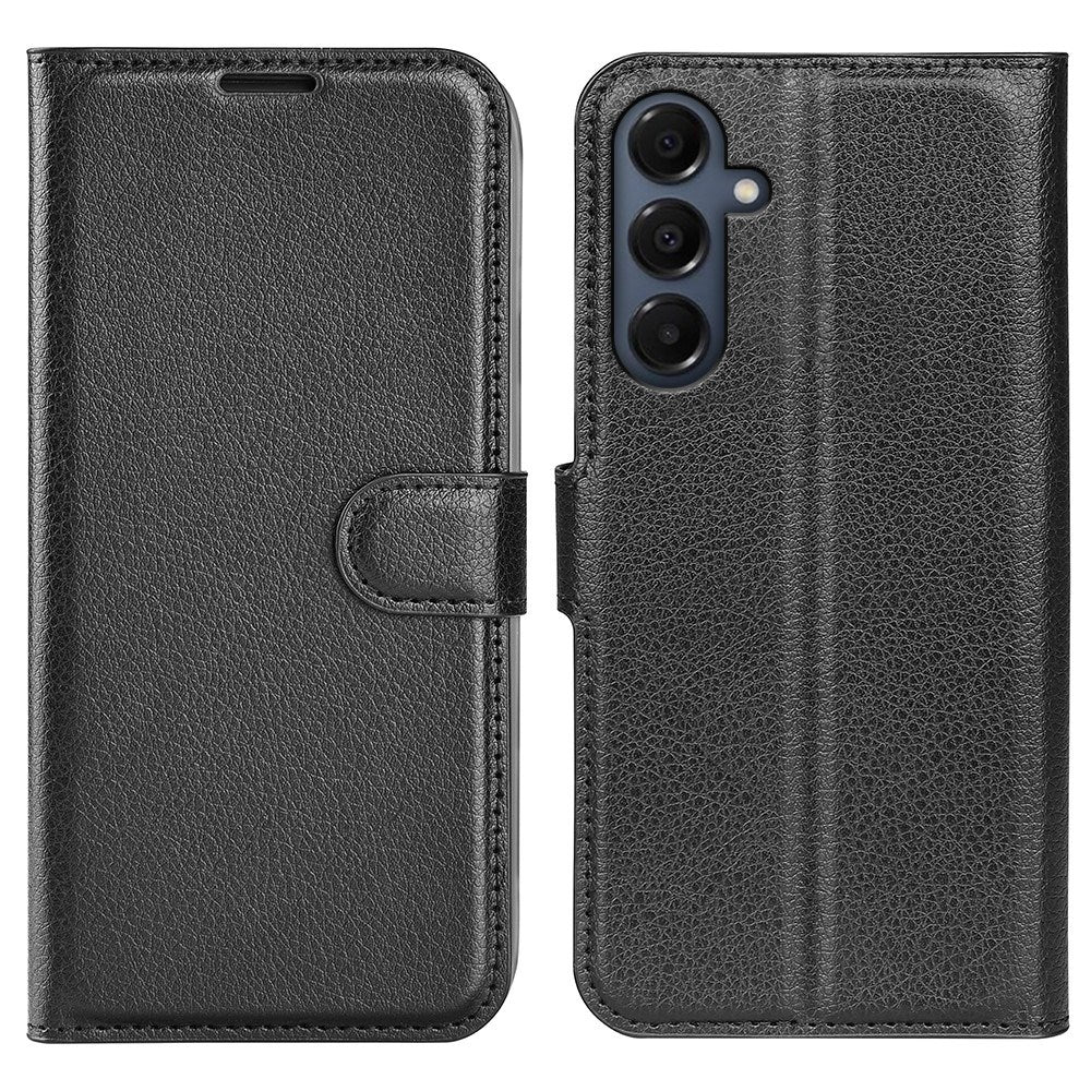 EIDERWOOD Samsung Galaxy A17 (5G) Litchi Kunstlæder Flip Cover m. Pung - Sort