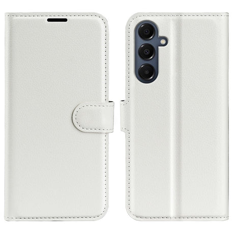 EIDERWOOD Samsung Galaxy A17 (5G) Litchi Kunstlæder Flip Cover m. Pung - Hvid