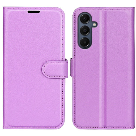 EIDERWOOD Samsung Galaxy A17 (5G) Litchi Kunstlæder Flip Cover m. Pung - Lilla