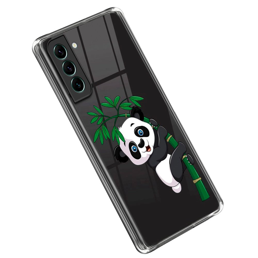 Samsung Galaxy S23+ (Plus) Fleksibelt Plastik Bagside Cover m. Motiv - Panda