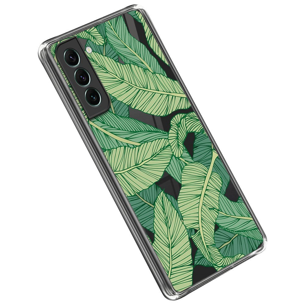 Samsung Galaxy S23 Plastik Transparent Bagside Cover m. Motiv - Jungle Tema