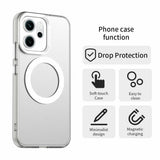 EIDERWOOD Oppo Reno14 (5G) Hybrid Plastik Mobil Cover - MagSafe Kompatibel - Gennemsigtig