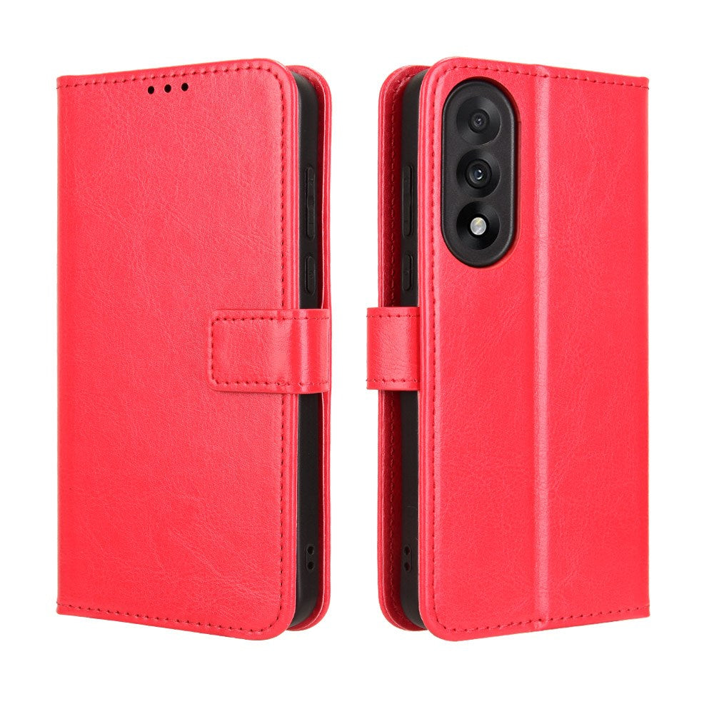 OnePlus Nord 5 - EIDERWOOD Kunstlæder Flip Cover m. Strop - Rød