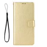 OnePlus Nord CE5 - EIDERWOOD Kunstlæder Flip Cover m. Strop - Guld