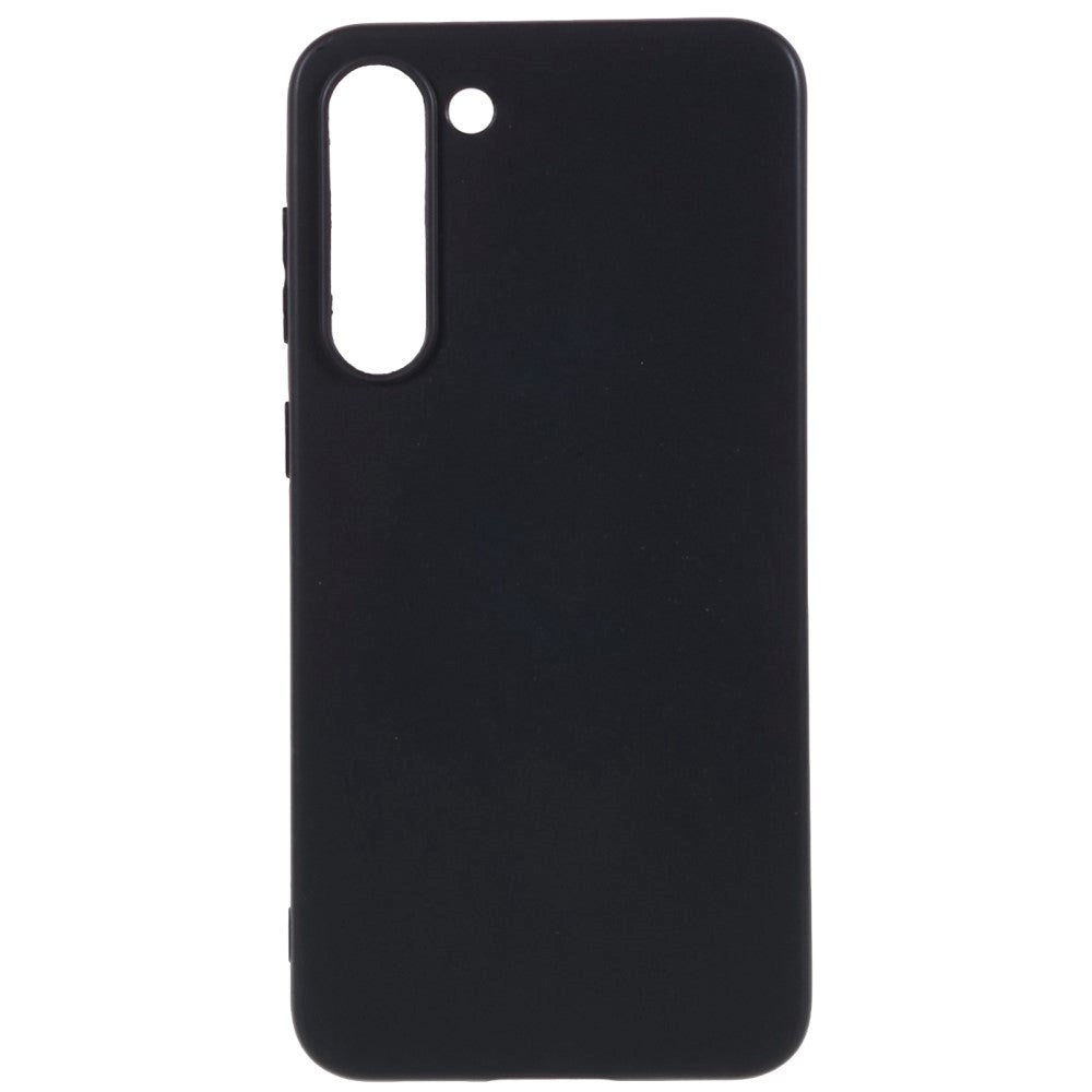 Samsung Galaxy S23 Mat Fleksibelt Plastik Bagside Cover - Sort