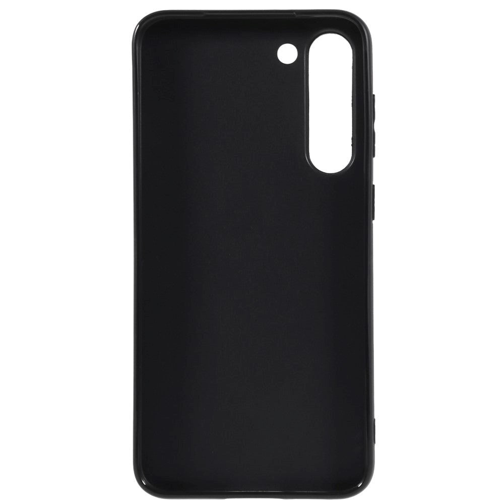 Samsung Galaxy S23 Mat Fleksibelt Plastik Bagside Cover - Sort