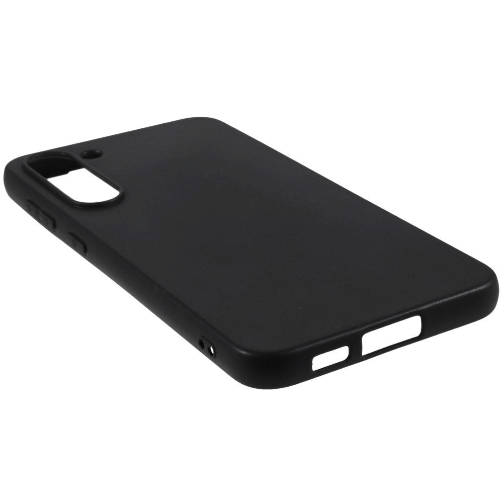 Samsung Galaxy S23 Mat Fleksibelt Plastik Bagside Cover - Sort