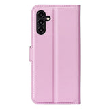 Samsung Galaxy A14 (5G) PU Litchi Læder Flip Cover m. Pung - Lyserød