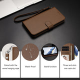 iPhone 18 Pro Max / 17 Pro Max EIDERWOOD Kunstlæder Flip Cover m. Strop & Ståfunktion - Brun