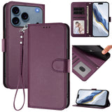 iPhone 18 Pro Max / 17 Pro Max EIDERWOOD Kunstlæder Flip Cover m. Strop & Ståfunktion - Lilla