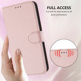 iPhone 18 Pro Max / 17 Pro Max EIDERWOOD Kunstlæder Flip Cover m. Strop & Ståfunktion - Lyserød