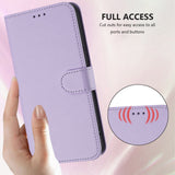 iPhone 18 Pro Max / 17 Pro Max EIDERWOOD Kunstlæder Flip Cover m. Strop & Ståfunktion - Lyslilla