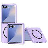 Samsung Galaxy Z Flip7 - EIDERWOOD Mat Hårdt Plast Cover - MagSafe Kompatibel - Lilla