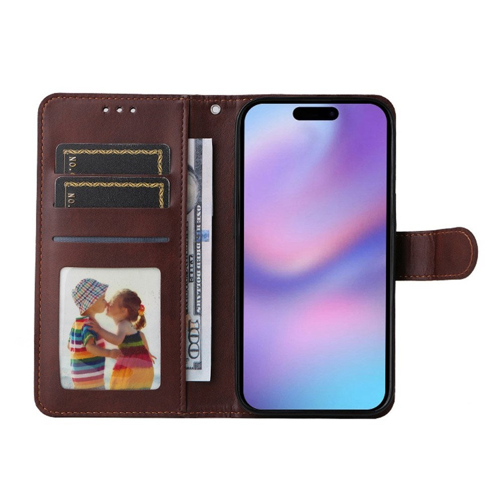 EIDERWOOD iPhone 17 Kunstlæder Flip Cover - inkl. Skærmbeskyttelse - Sort