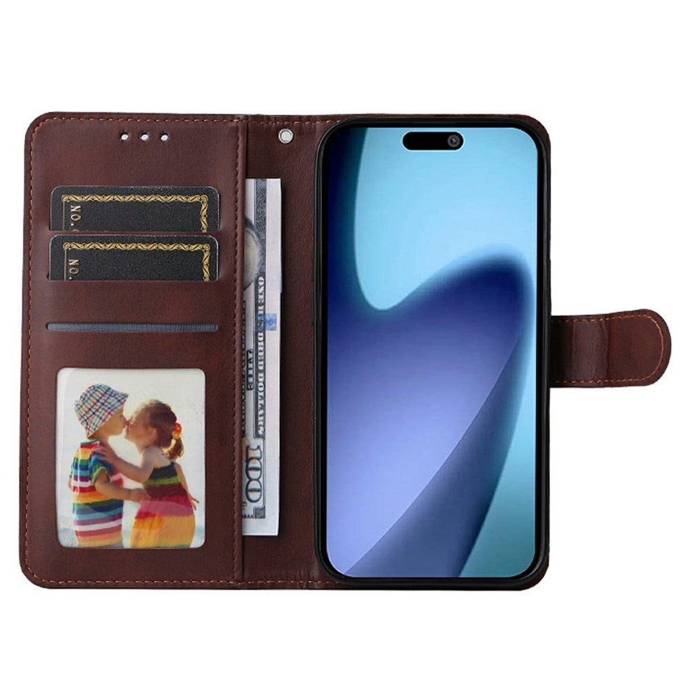 EIDERWOOD iPhone Air Kunstlæder Flip Cover - inkl. Skærmbeskyttelse - Lyserød