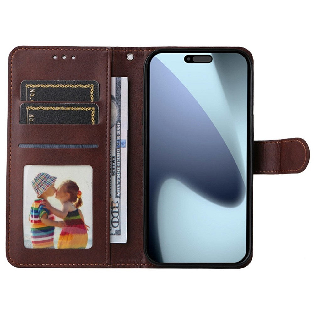 EIDERWOOD iPhone 17 Pro Kunstlæder Flip Cover - inkl. Skærmbeskyttelse - Rød