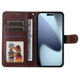 EIDERWOOD iPhone 17 Pro Max Kunstlæder Flip Cover - inkl. Skærmbeskyttelse - Brun